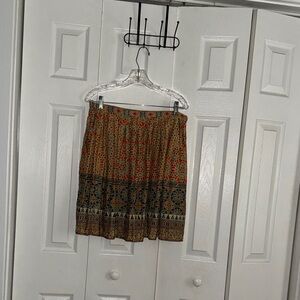 Bohemian Floral Skirt Comes right to knees.